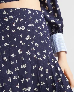 Mujer Prada FALDAS^Minifalda De Jacquard De Seda