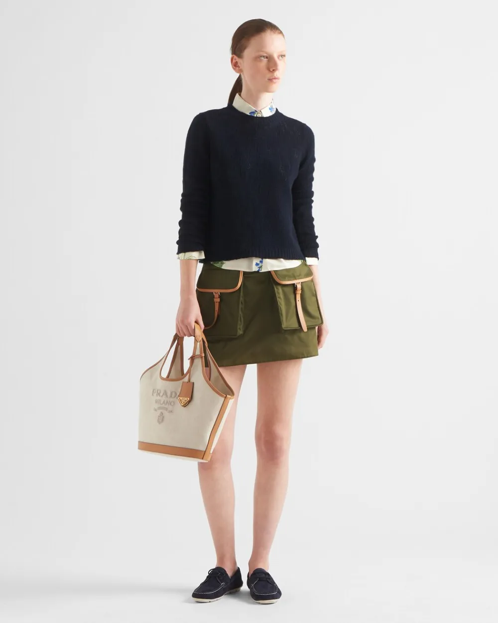Mujer Prada FALDAS^Minifalda De Re-nylon
