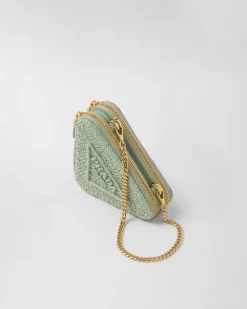 Prada PRADA SUMMER BAGS^Minipouch De Croché Y Piel