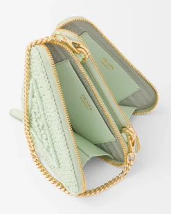 Prada PRADA SUMMER BAGS^Minipouch De Croché Y Piel
