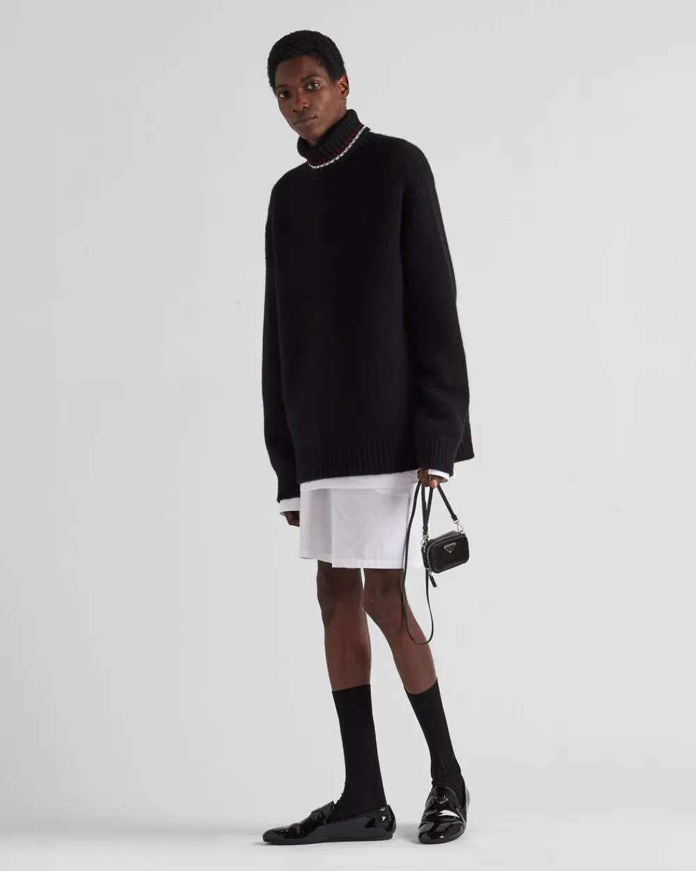 Hombre Prada ACCESORIOS TECNOLÓGICOS Y LLAVEROS^Minipouch De Piel Cepillada Con Bandolera