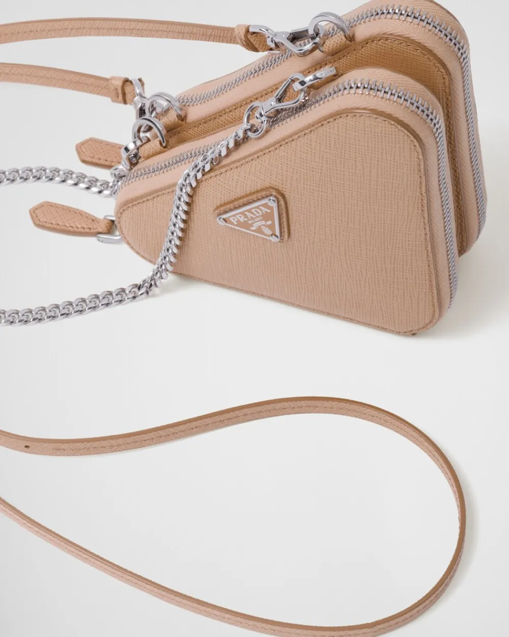 Mujer Prada MINIBOLSOS|MINIBOLSOS^Minipouch De Piel Saffiano