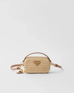 Mujer Prada PRADA SUMMER BAGS|MINIBOLSOS^Minipouch De Tejido Trenzado Y Piel