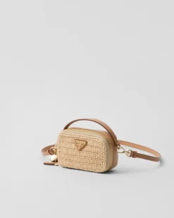 Mujer Prada PRADA SUMMER BAGS|MINIBOLSOS^Minipouch De Tejido Trenzado Y Piel
