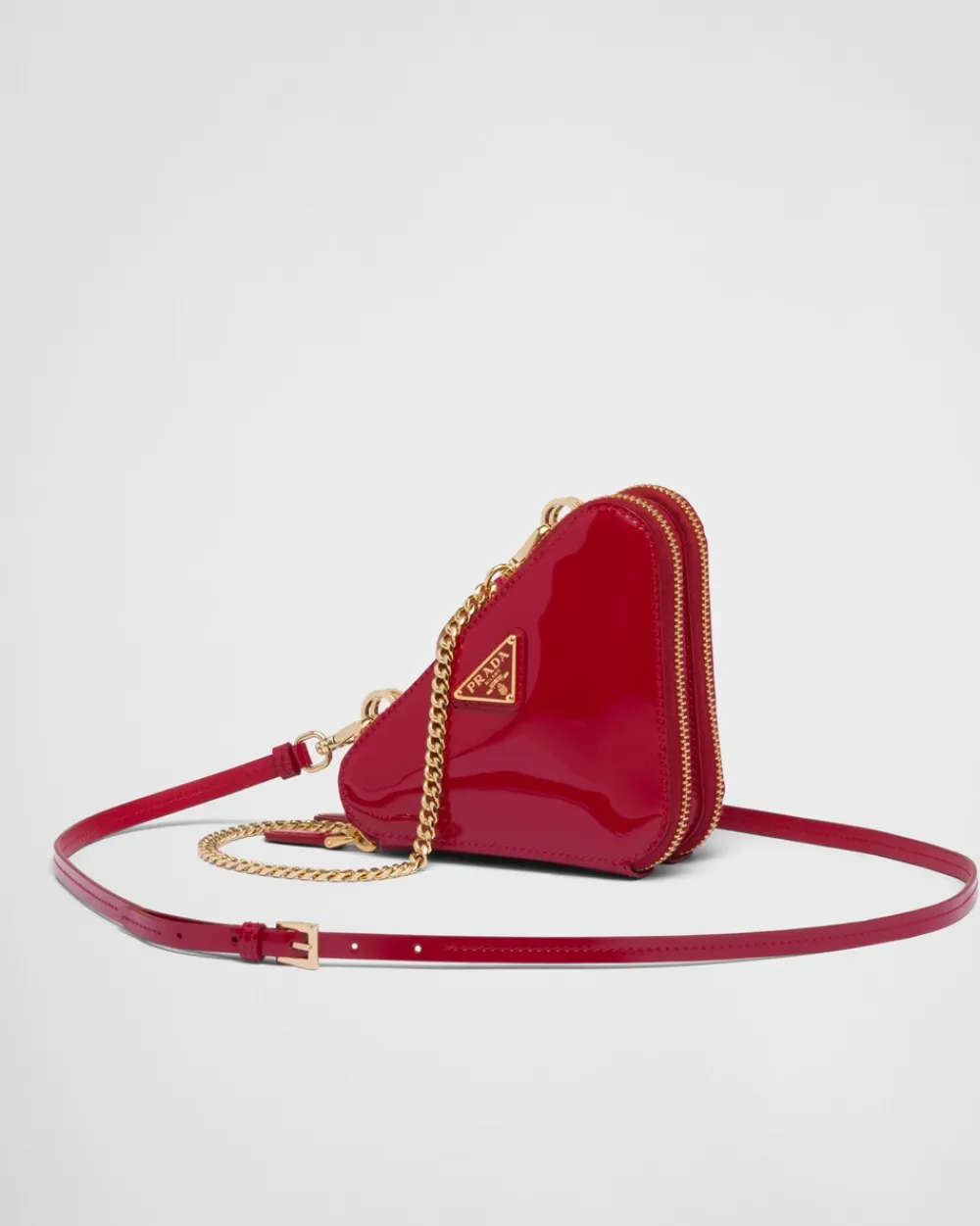 Mujer Prada MINIBOLSOS|MINIBOLSOS^Minipouch Triangular De Charol
