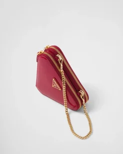 Mujer Prada MINIBOLSOS|MINIBOLSOS^Minipouch Triangular De Charol