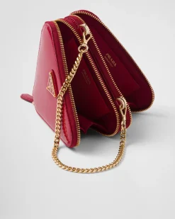 Mujer Prada MINIBOLSOS|MINIBOLSOS^Minipouch Triangular De Charol