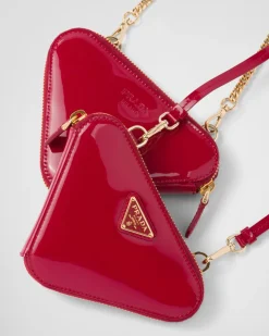 Mujer Prada MINIBOLSOS|MINIBOLSOS^Minipouch Triangular De Charol