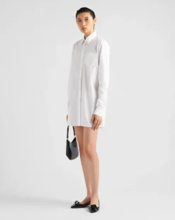 Mujer Prada VESTIDOS^Minivestido Camisero De Popelín