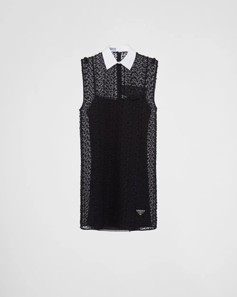 Mujer Prada VESTIDOS^Minivestido Con Cuello De Camisa