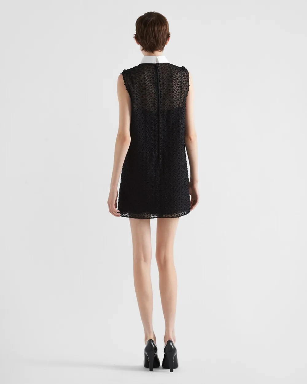 Mujer Prada VESTIDOS^Minivestido Con Cuello De Camisa