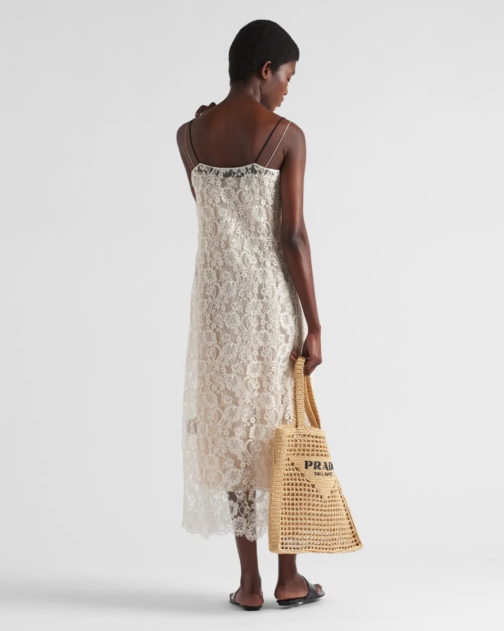 Mujer Prada VESTIDOS^Minivestido De Encaje Bordado
