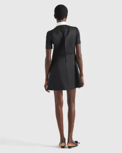 Mujer Prada VESTIDOS^Minivestido De Satén De Lana