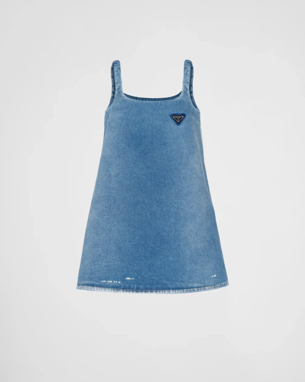 Mujer Prada TEJIDO VAQUERO^Minivestido De Tejido Vaquero Orgánico