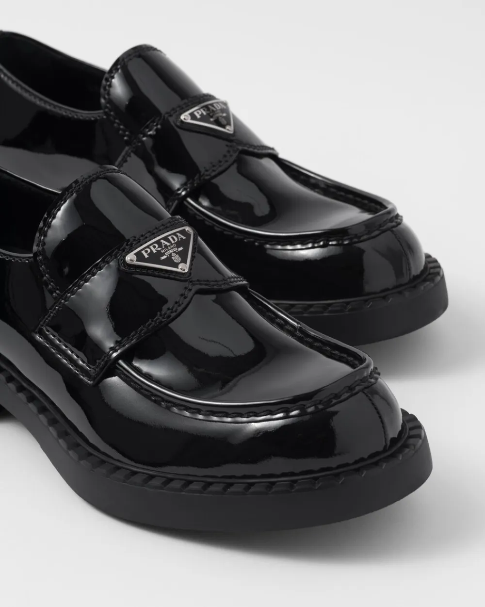 Hombre Prada MOCASINES^Mocasines Chocolate De Charol