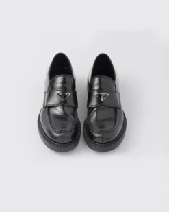 Hombre Prada MOCASINES^Mocasines Chocolate De Piel Cepillada