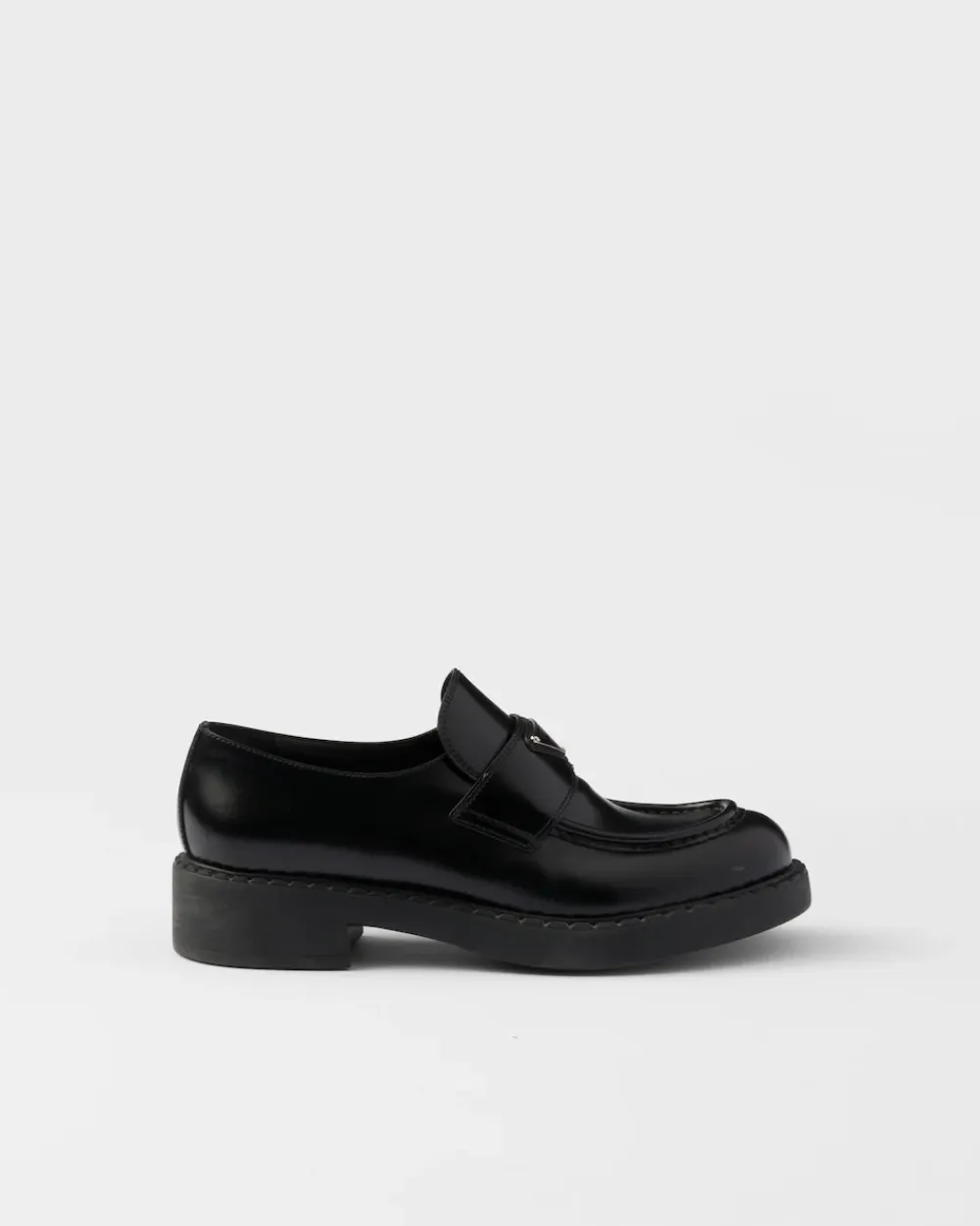 Mujer Prada MOCASINES^Mocasines Chocolate De Piel Cepillada