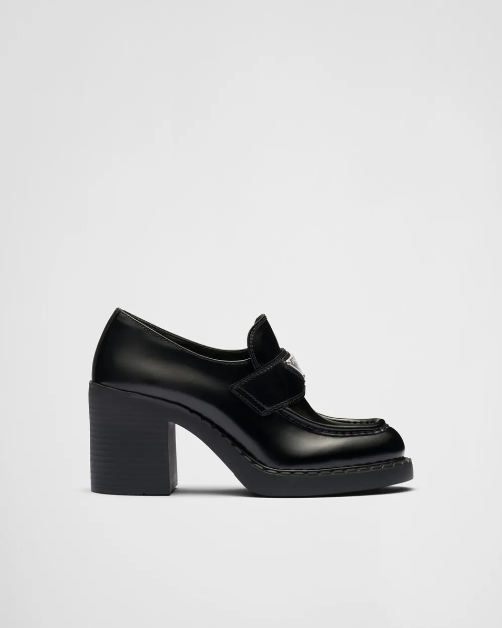 Mujer Prada MOCASINES^Mocasines Chocolate De Piel Cepillada