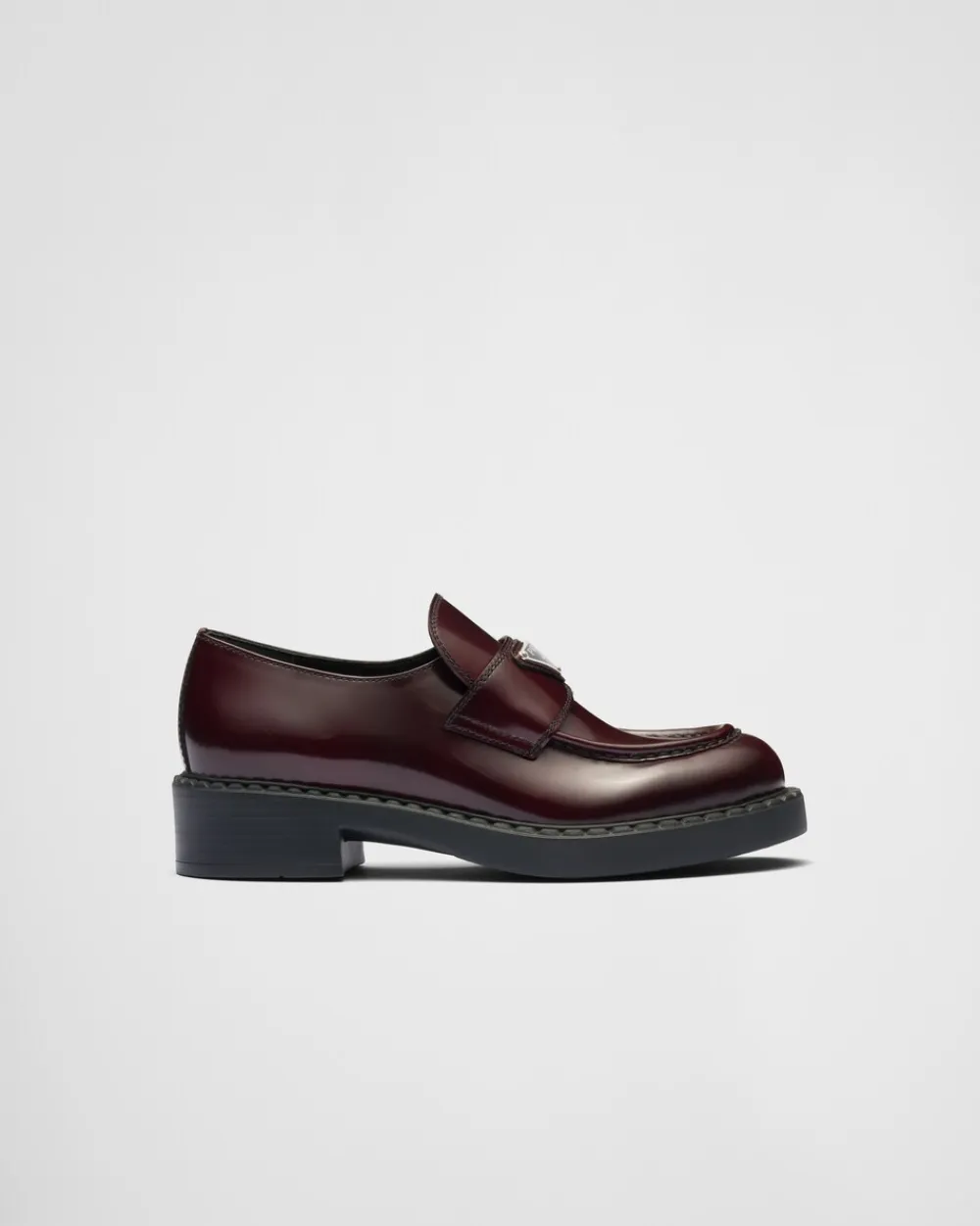 Mujer Prada MOCASINES^Mocasines Chocolate De Piel Cepillada