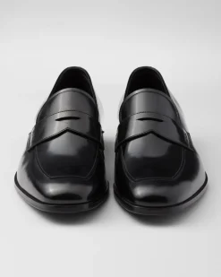 Hombre Prada MOCASINES^Mocasines De Piel Cepillada