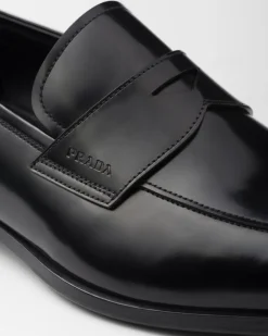 Hombre Prada MOCASINES^Mocasines De Piel Cepillada