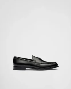 Hombre Prada MOCASINES^Mocasines De Piel Cepillada
