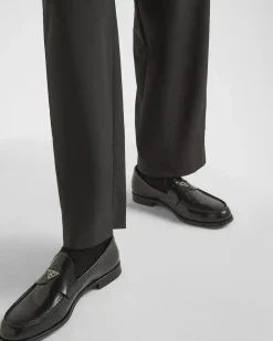Hombre Prada MOCASINES^Mocasines De Piel Cepillada
