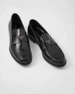 Hombre Prada MOCASINES^Mocasines De Piel Cepillada