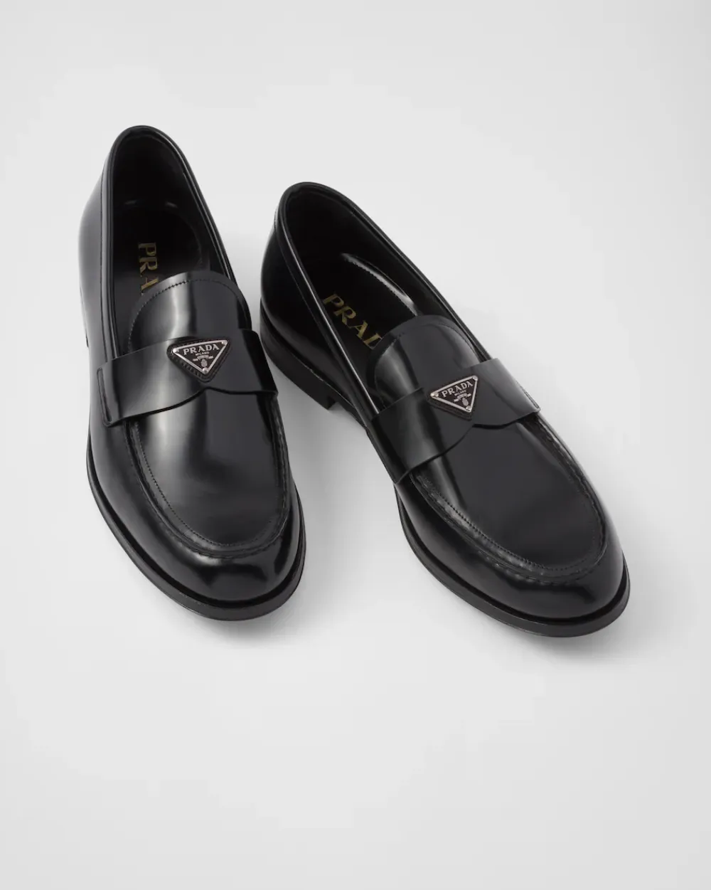Hombre Prada MOCASINES^Mocasines De Piel Cepillada
