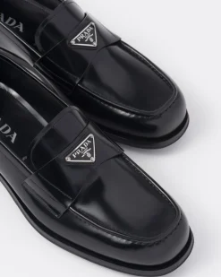 Hombre Prada MOCASINES^Mocasines De Piel Cepillada