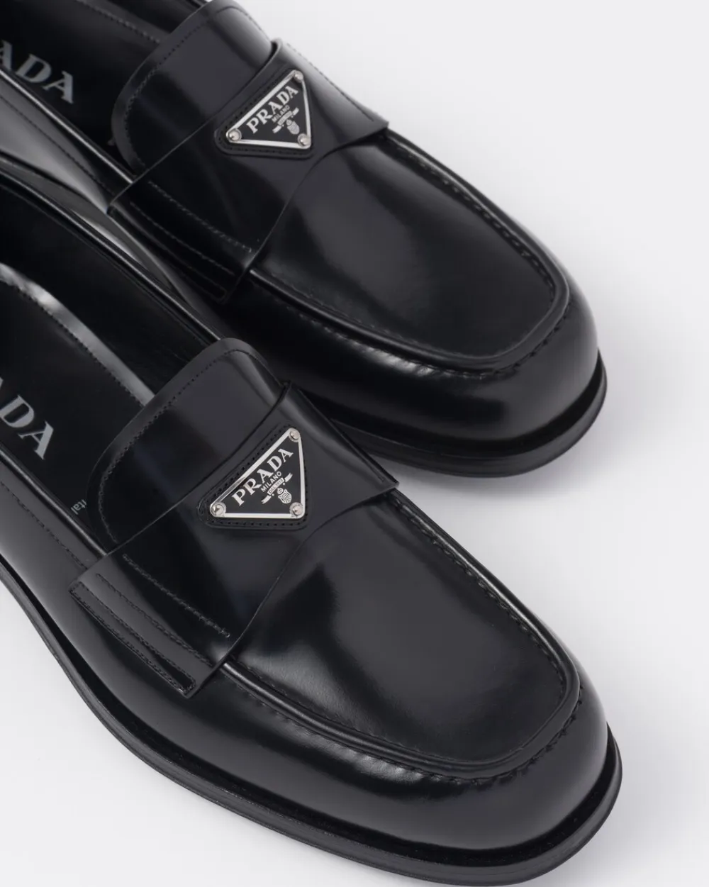 Hombre Prada MOCASINES^Mocasines De Piel Cepillada