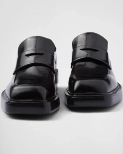 Mujer Prada MOCASINES^Mocasines De Piel Cepillada