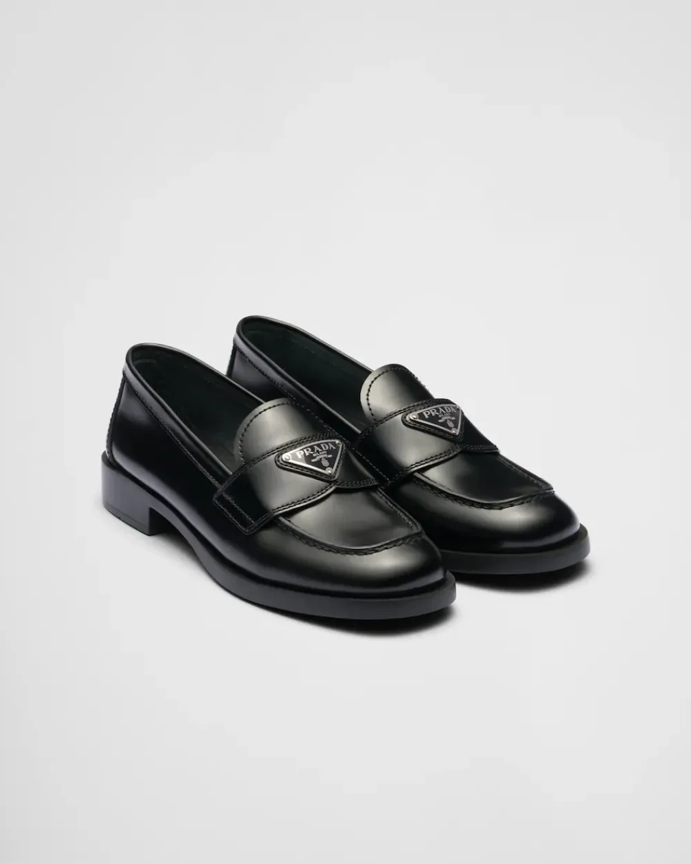 Mujer Prada MOCASINES^Mocasines De Piel Cepillada Sin Forro