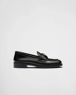 Mujer Prada MOCASINES^Mocasines De Piel Cepillada Sin Forro
