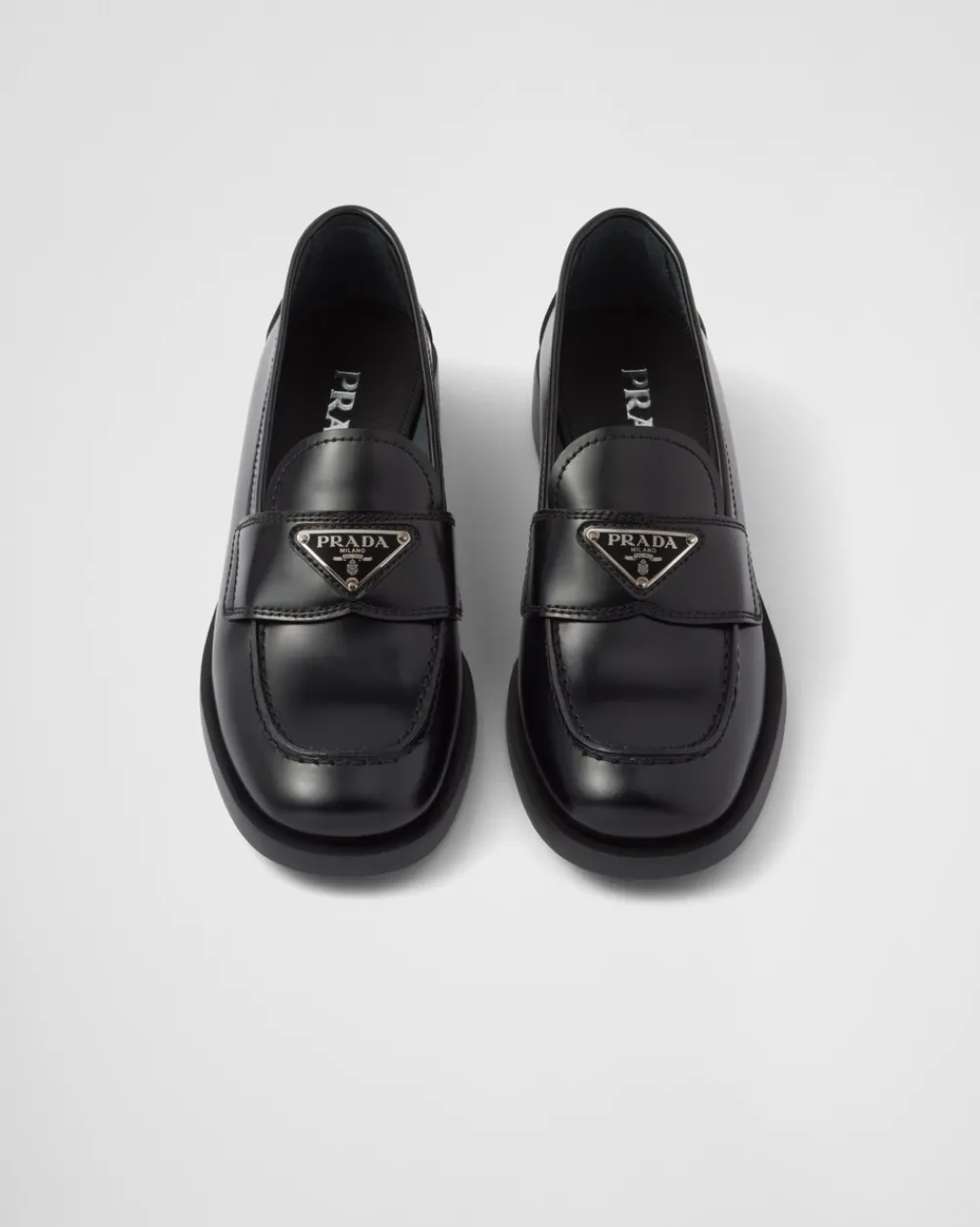 Mujer Prada MOCASINES^Mocasines De Piel Cepillada Sin Forro