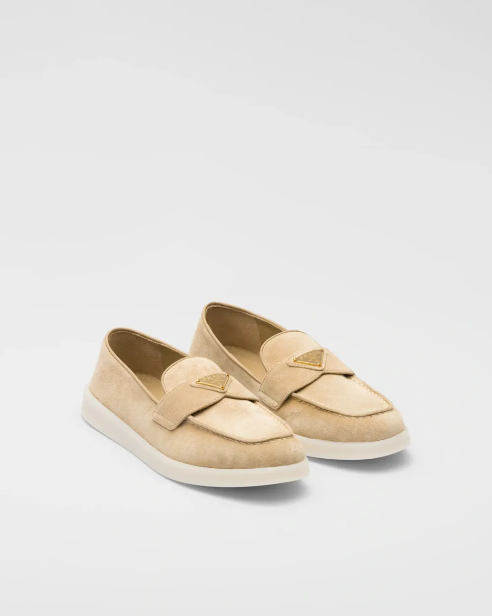 Mujer Prada MOCASINES^Mocasines De Piel De Ante