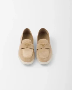 Mujer Prada MOCASINES^Mocasines De Piel De Ante