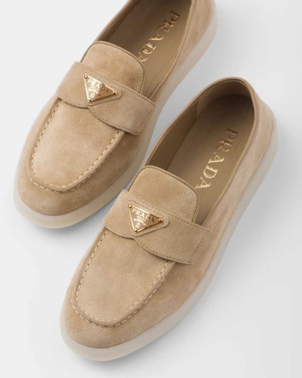 Mujer Prada MOCASINES^Mocasines De Piel De Ante