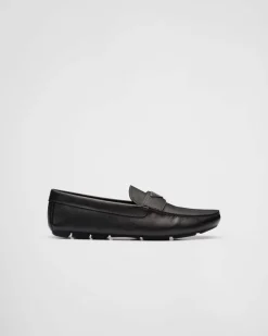 Hombre Prada DRIVE^Mocasines De Piel Saffiano