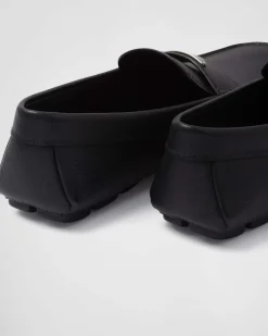 Hombre Prada DRIVE^Mocasines De Piel Saffiano