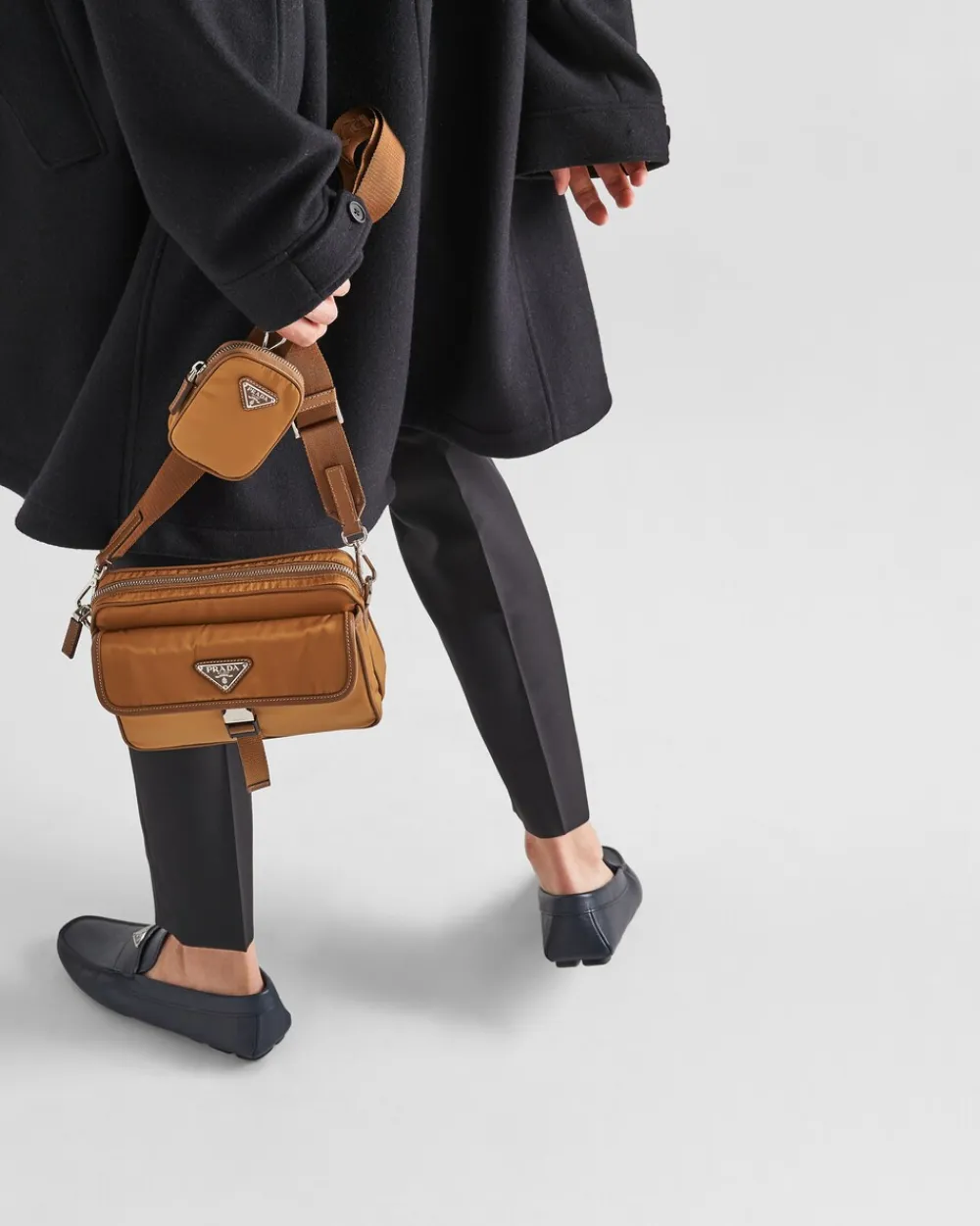 Hombre Prada DRIVE^Mocasines De Piel Saffiano