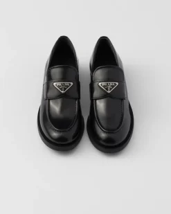 Mujer Prada MOCASINES^Mocasines En Piel Cepillada