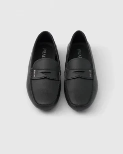 Hombre Prada DRIVE^Mocasines En Piel Saffiano