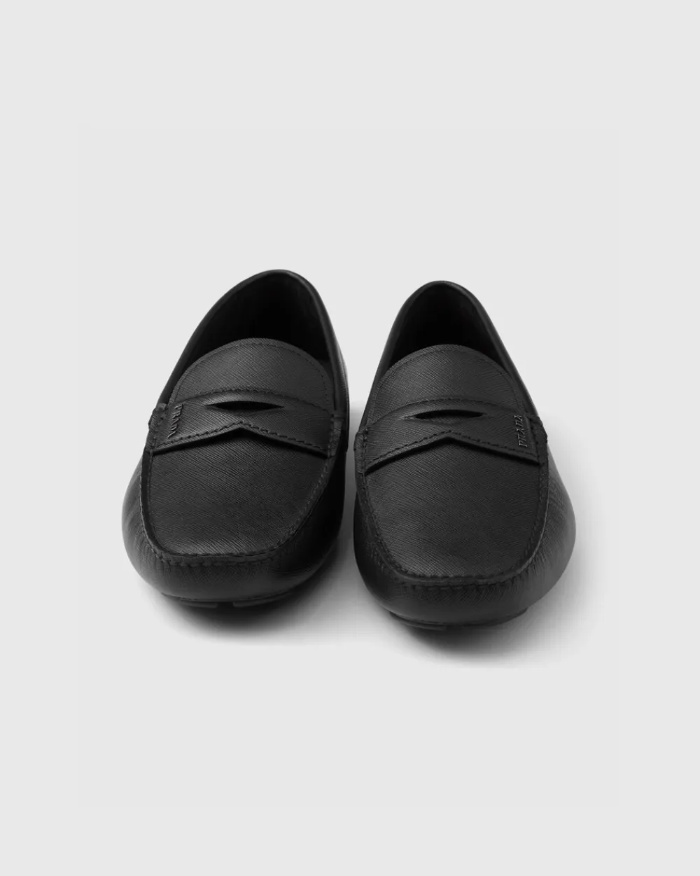Hombre Prada DRIVE^Mocasines En Piel Saffiano