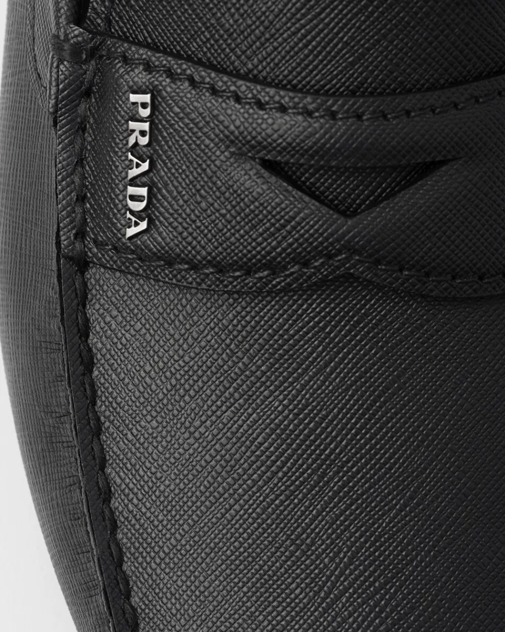 Hombre Prada DRIVE^Mocasines En Piel Saffiano