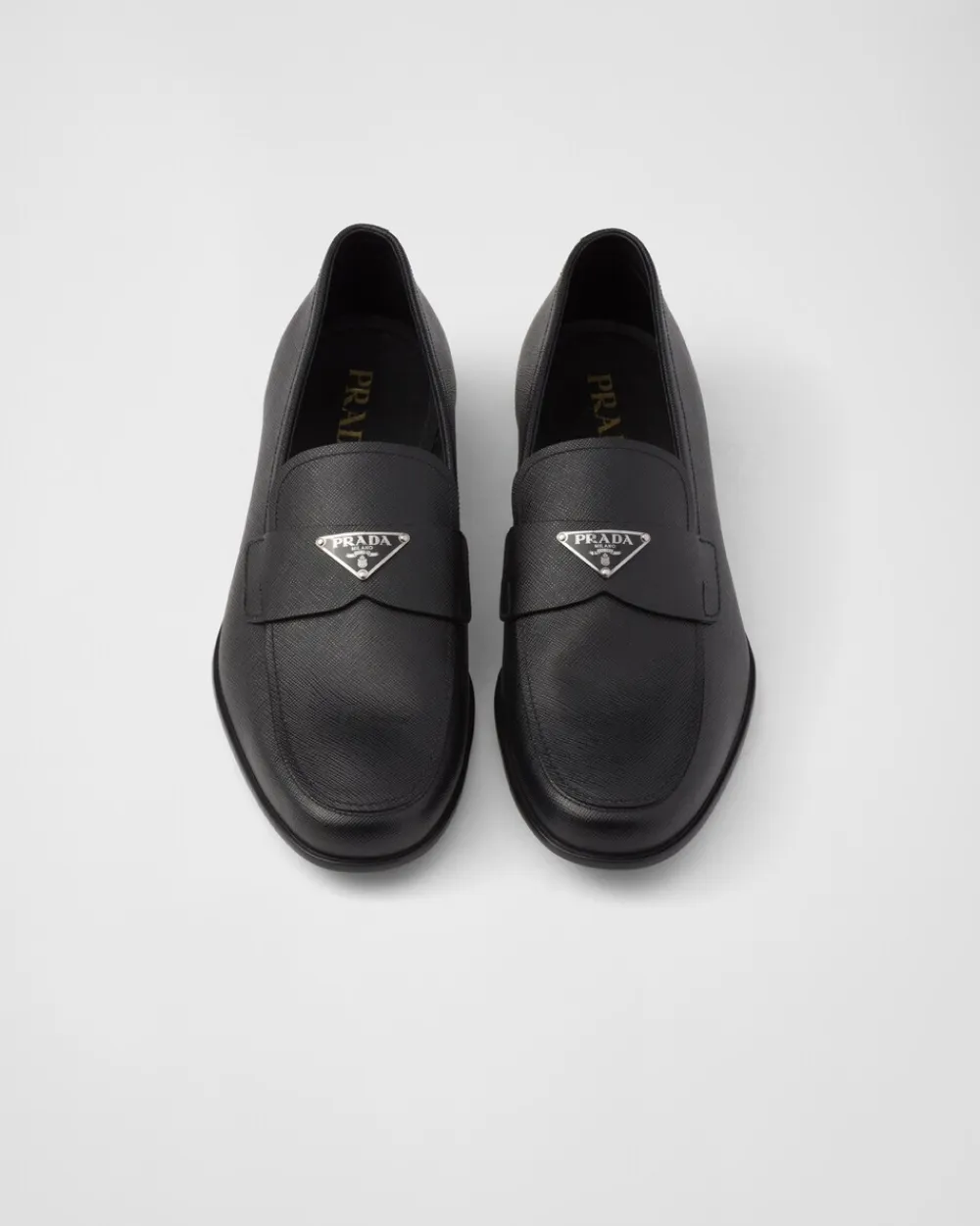Hombre Prada MOCASINES^Mocasines En Piel Saffiano