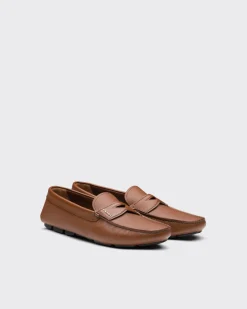 Hombre Prada MOCASINES^Mocasines En Piel Saffiano