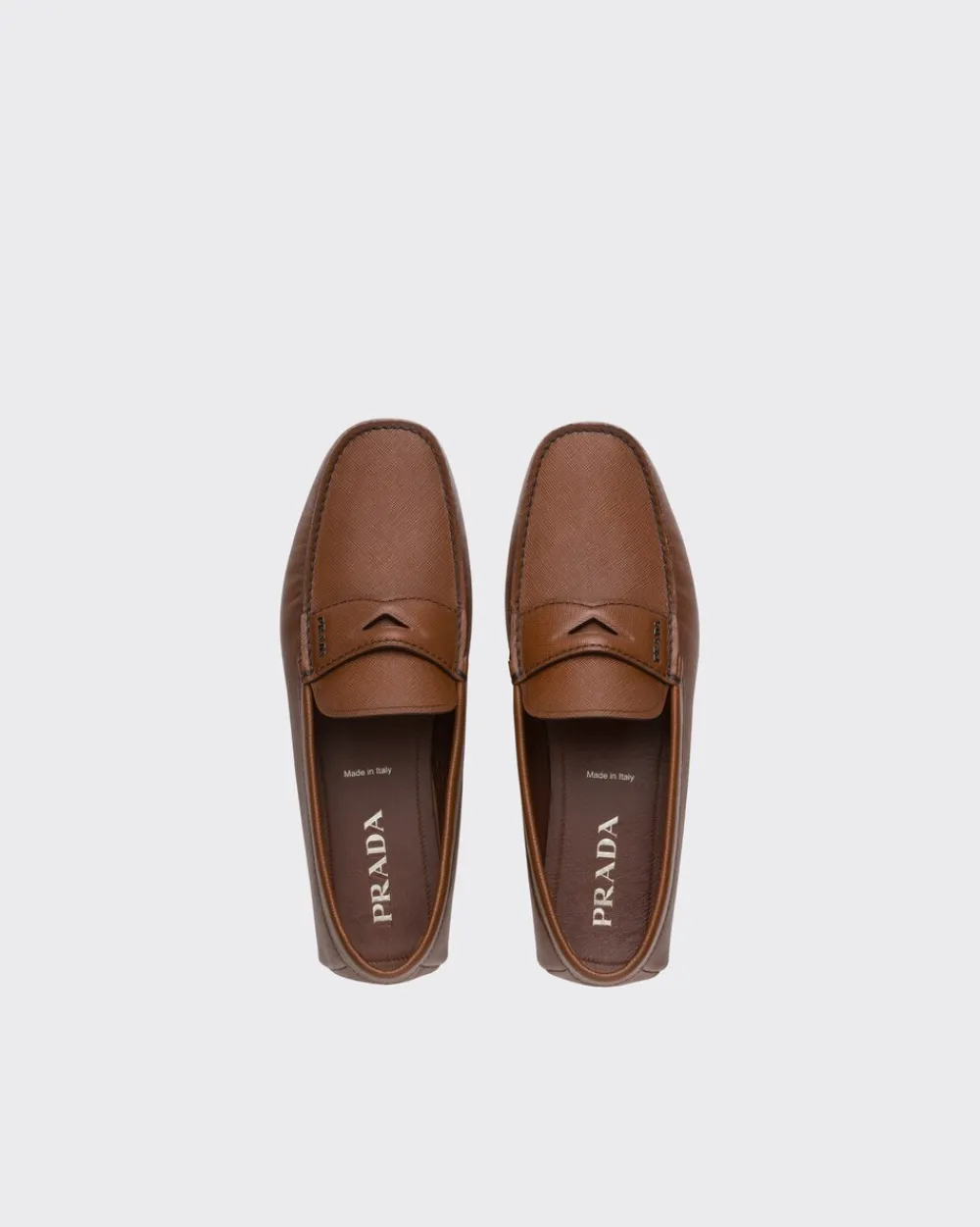 Hombre Prada MOCASINES^Mocasines En Piel Saffiano