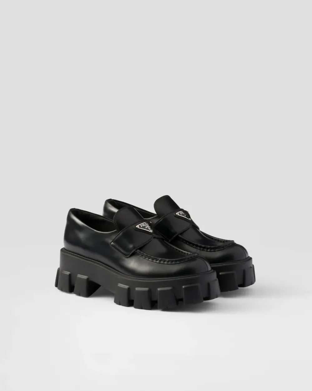 Mujer Prada MOCASINES^Mocasines Monolith De Piel Cepillada