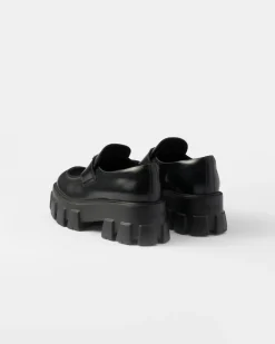 Mujer Prada MOCASINES^Mocasines Monolith De Piel Cepillada